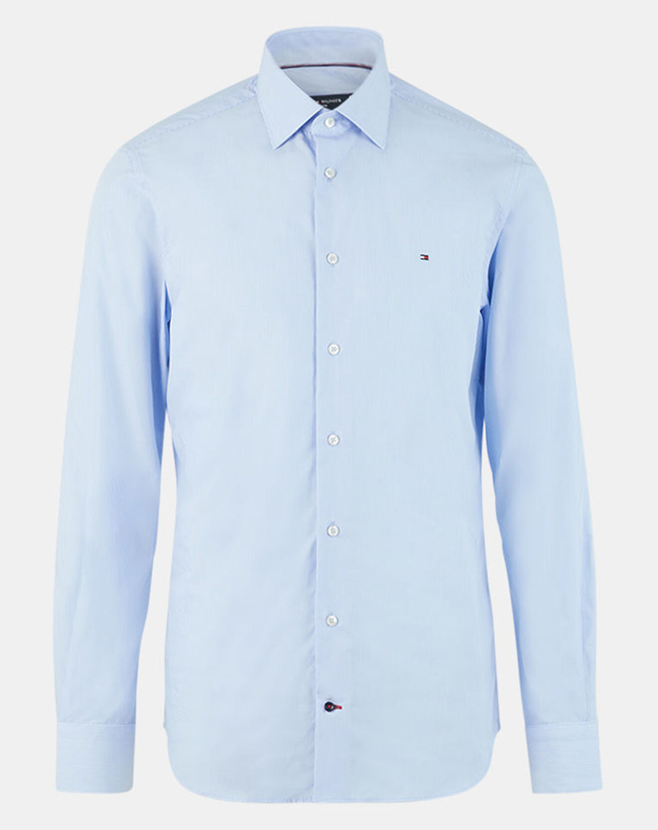 Tommy Hilfiger Chemise Regular en Popeline à rayures bleu/blanc