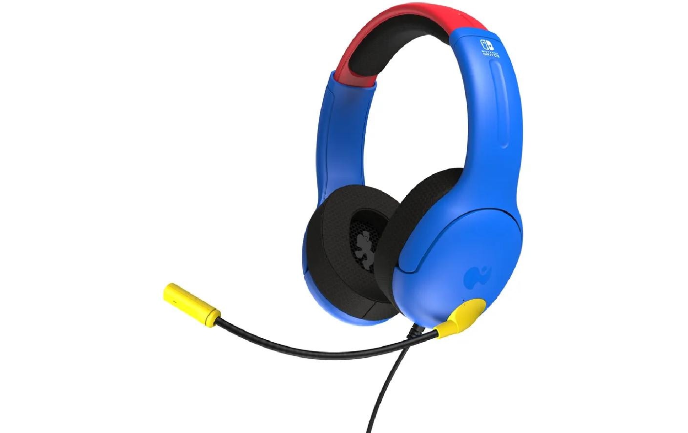 Headset Airlite Mario Blau/RotKabelgebundenes Headset für die Nintendo Switch im Super Mario Design