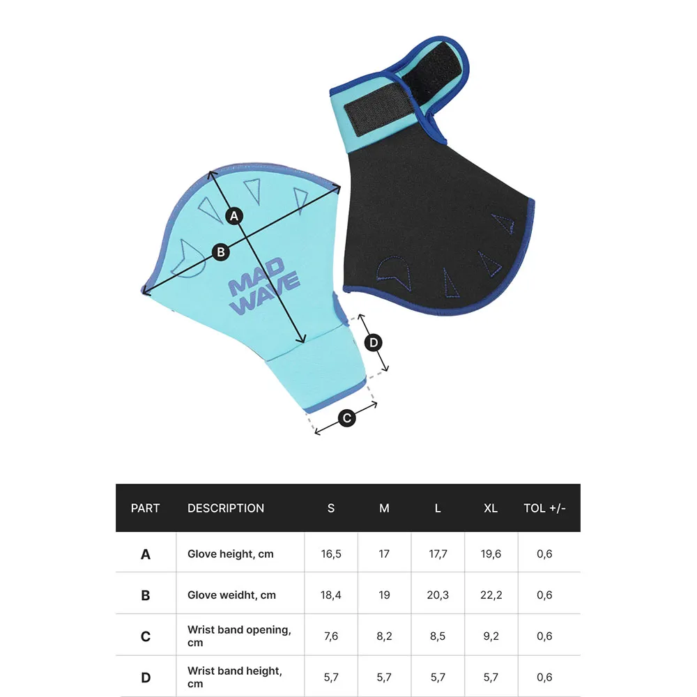 Madwave Aquafitness Schwimmhandschuhe