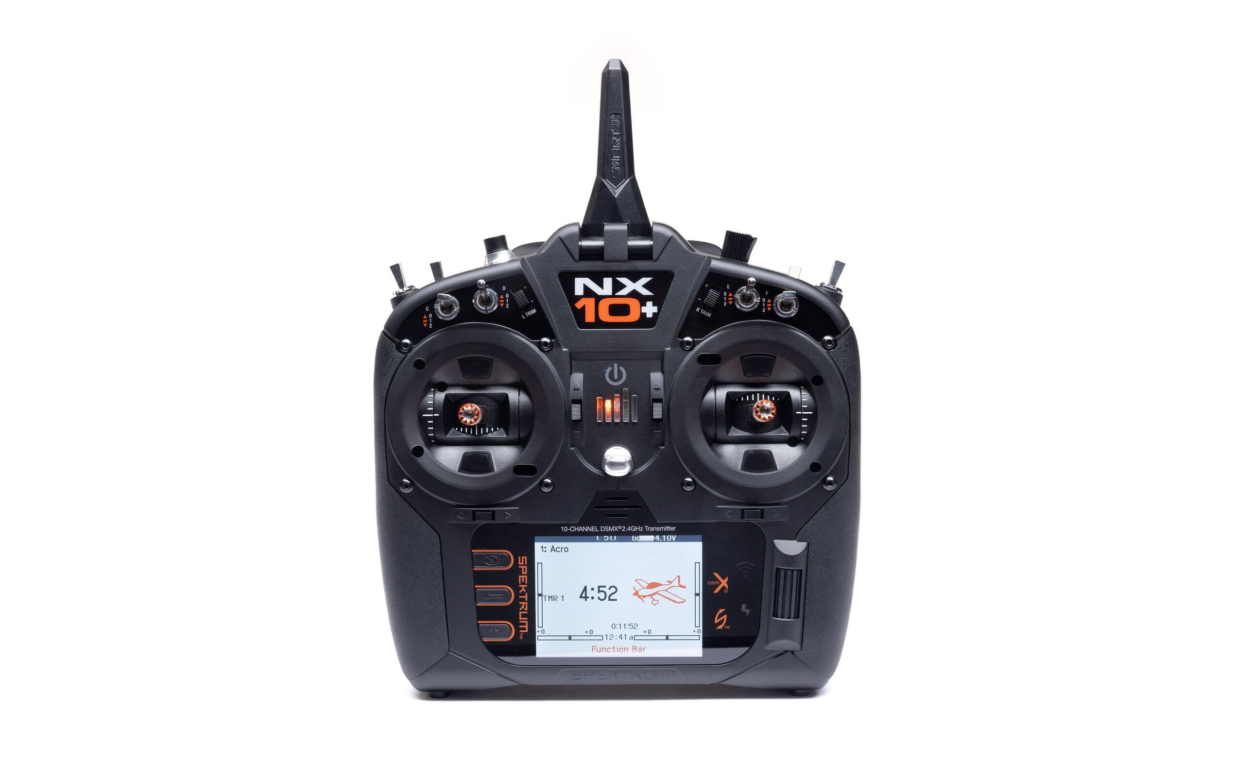 Fernsteuerung NX10+ 2.4 GHz DSMX 10-Kanal, (nur Sender)<br>10-Kanal Sender für Flugzeug und Helikopter