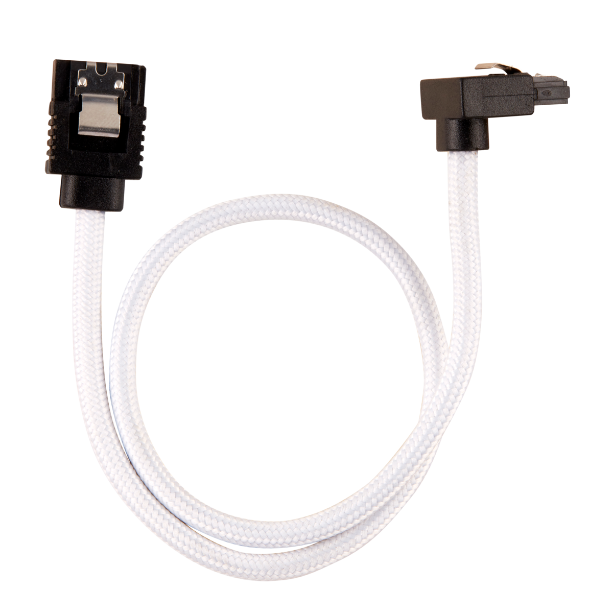 Corsair SATA gainé coudé - 30 cm - blanc