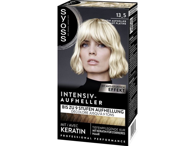 Syoss Haarcoloration Aufhellung 13-5 Platin Blondierung für bis zu 9 Stufen Aufhellung