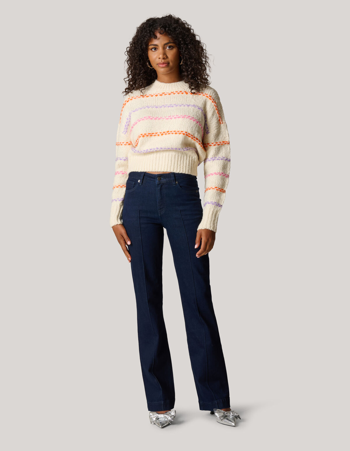 Flared Fit  Jeans Donkerblauw
