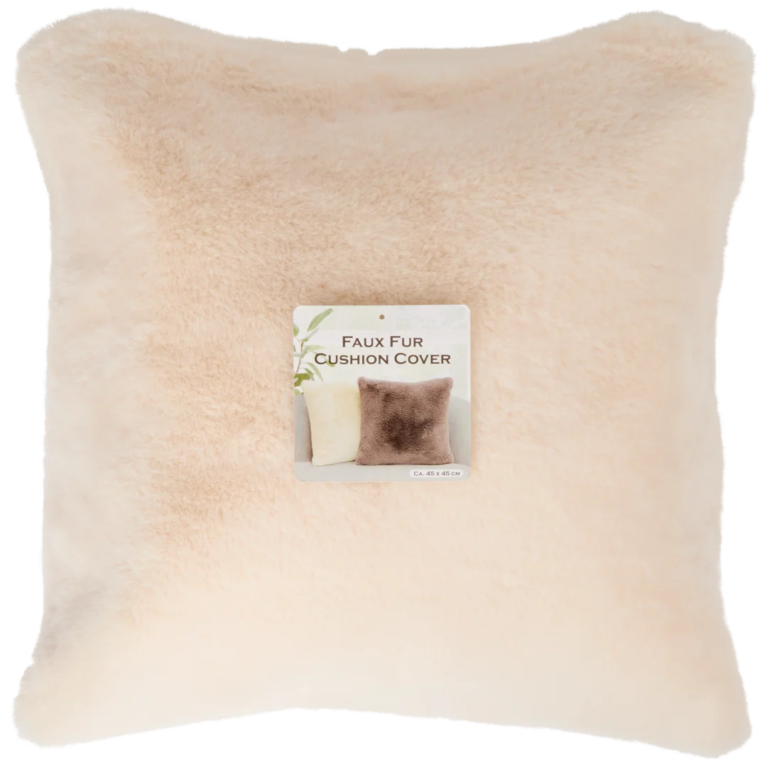 Kussenhoes van imitatiebont 45 x 45 cm | diverse varianten