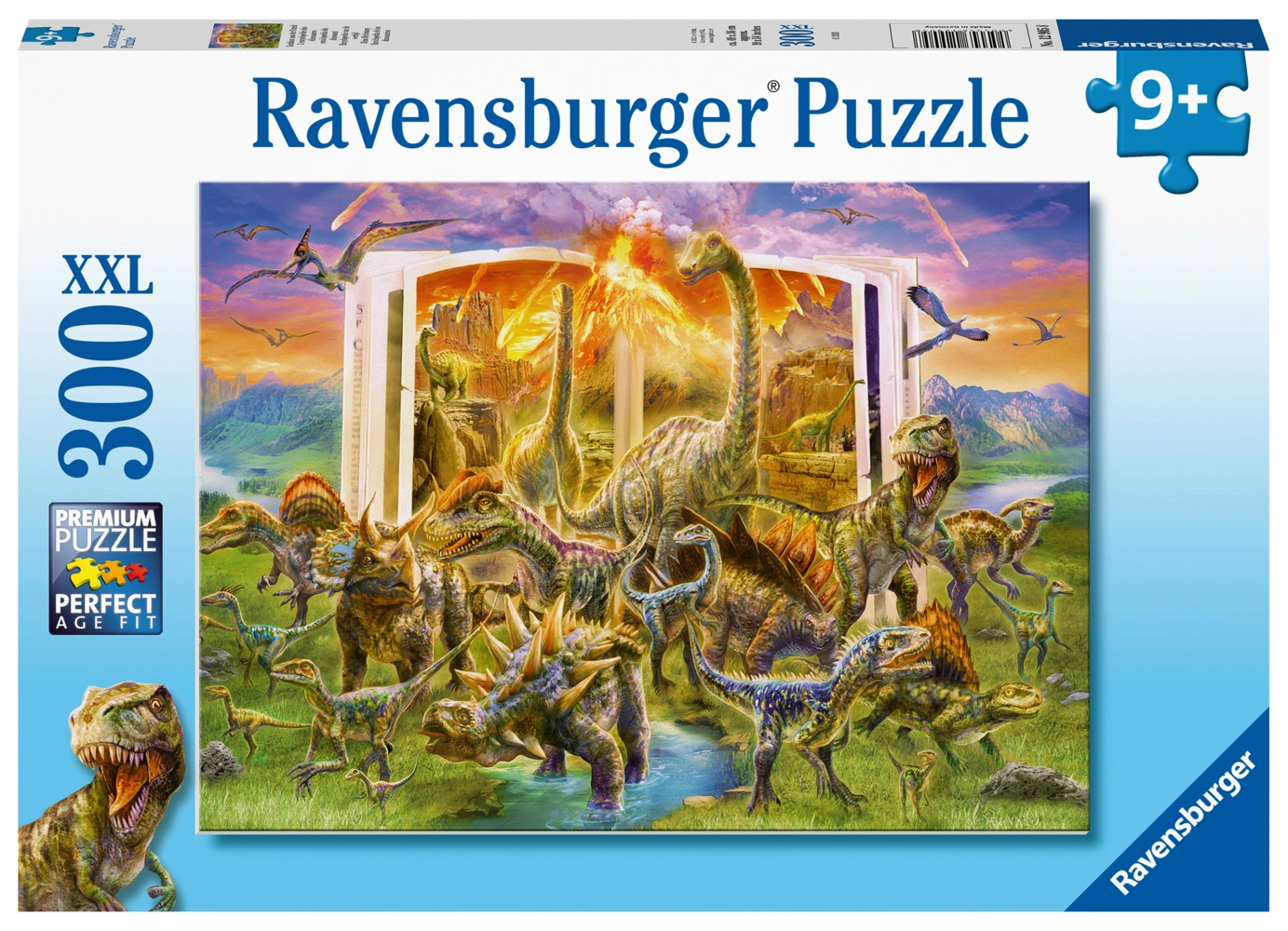 Ravensburger Lexikon aus der Urzeit 300 Teile XXL Kinderpuzzle - Puzzle für Kind