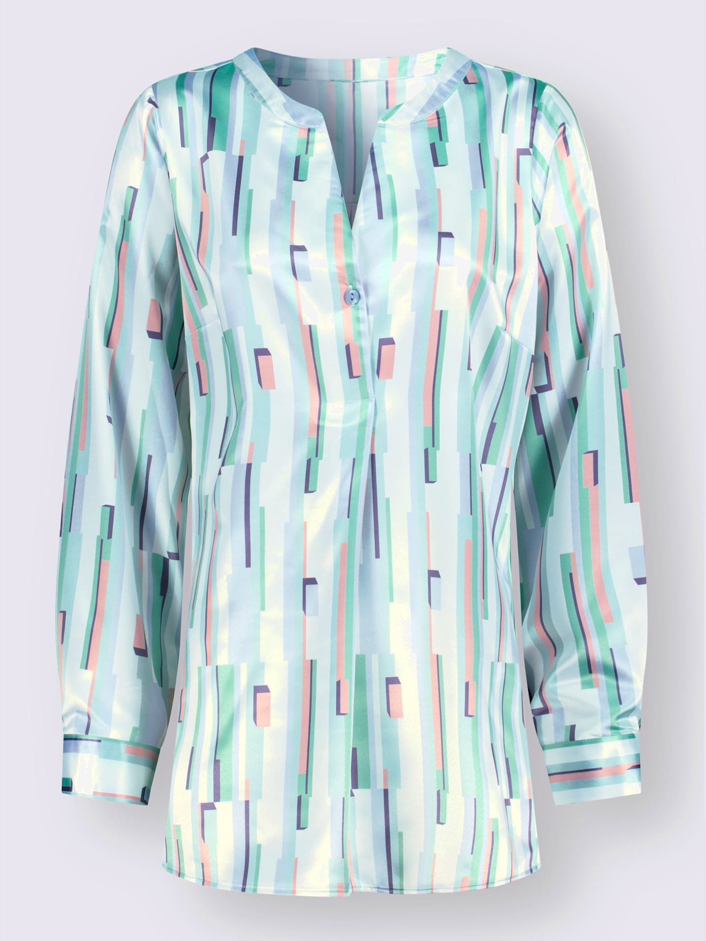 Chemisier long patte de boutonnage courte