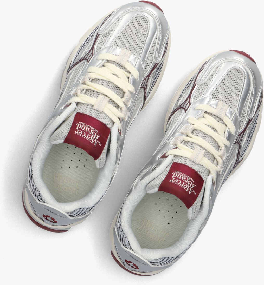 zilveren mercer amsterdam sneakers the re-run twin mesh