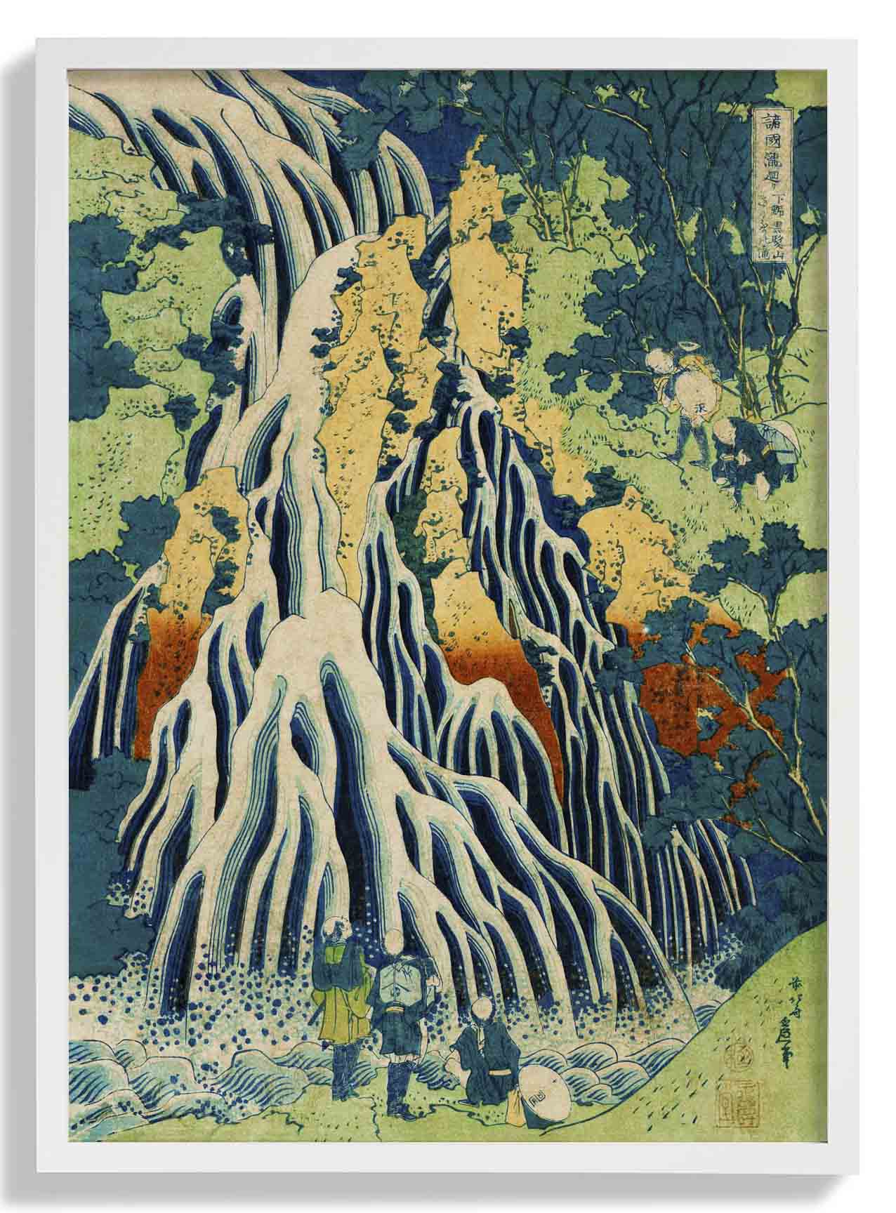 Shimotsuke Wasserfall von Hokusai