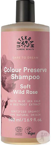 Urtekram Dare To Dream Soft Wild Rose Color Preserve Shampoing Cheveux Colorés Flacon 500ml