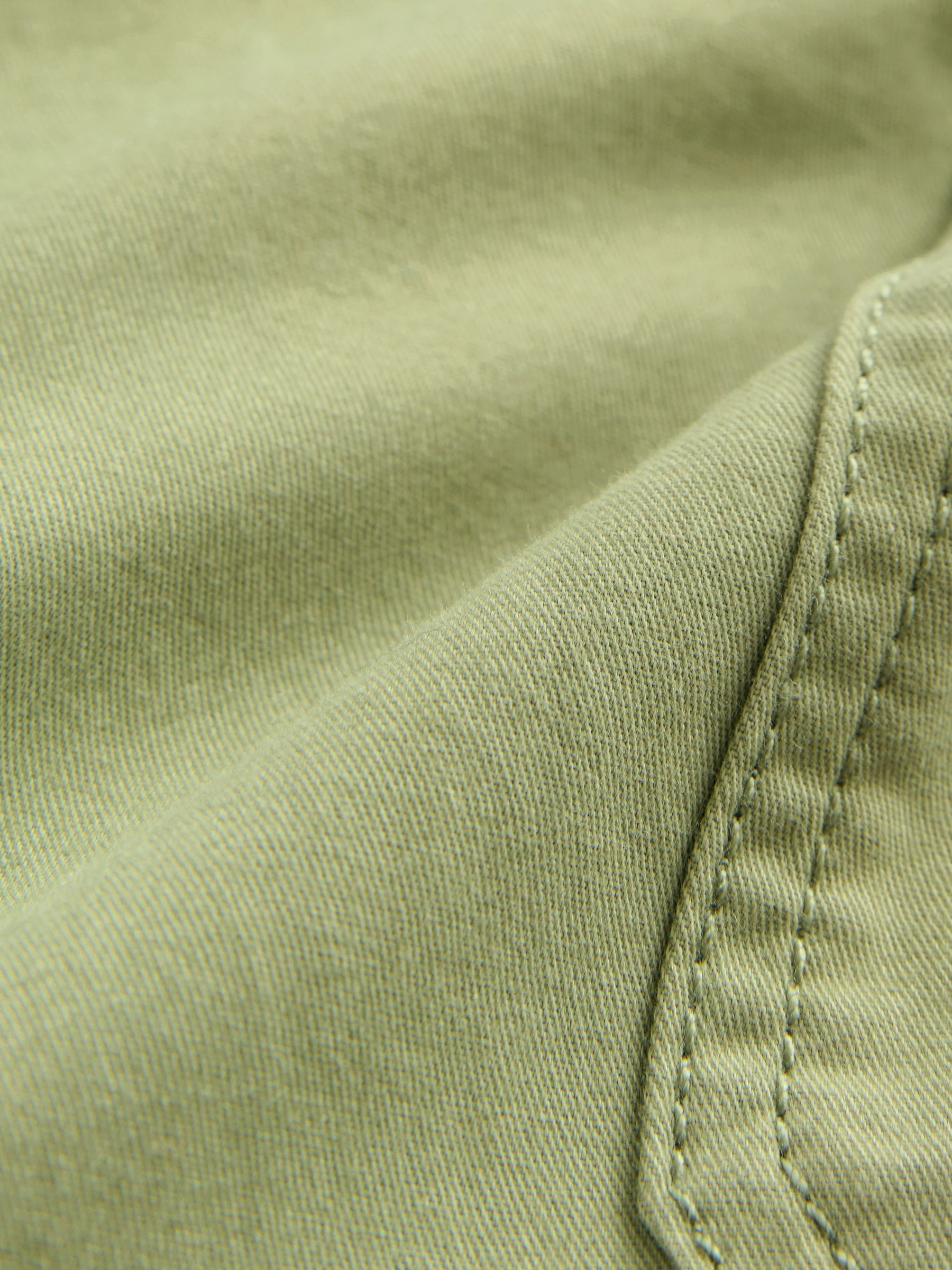 Grijs-groen - Broek met elastische taille en zijzakken (3mnd -7jr)