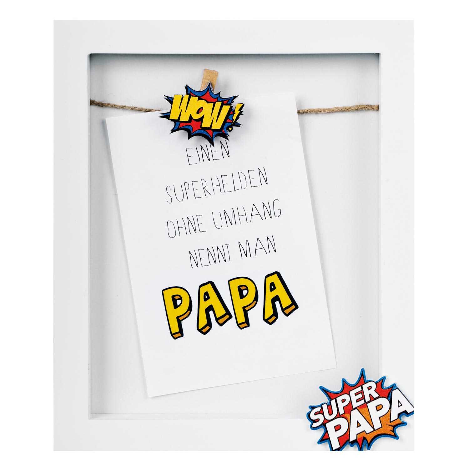 Fotorahmen Super Papa, 10x15cm