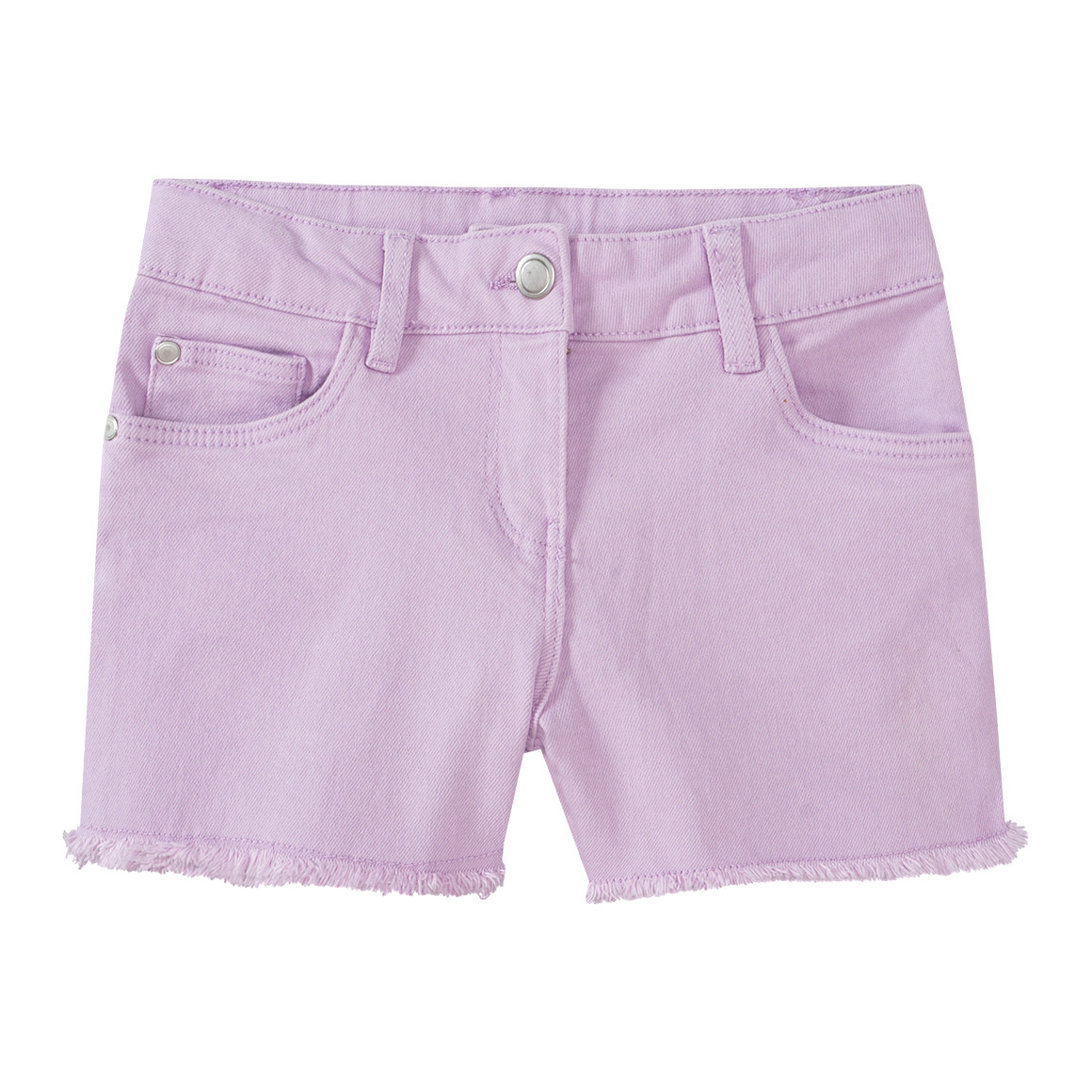 Topolino Mädchen Jeans-Shorts mit Fransen helllila