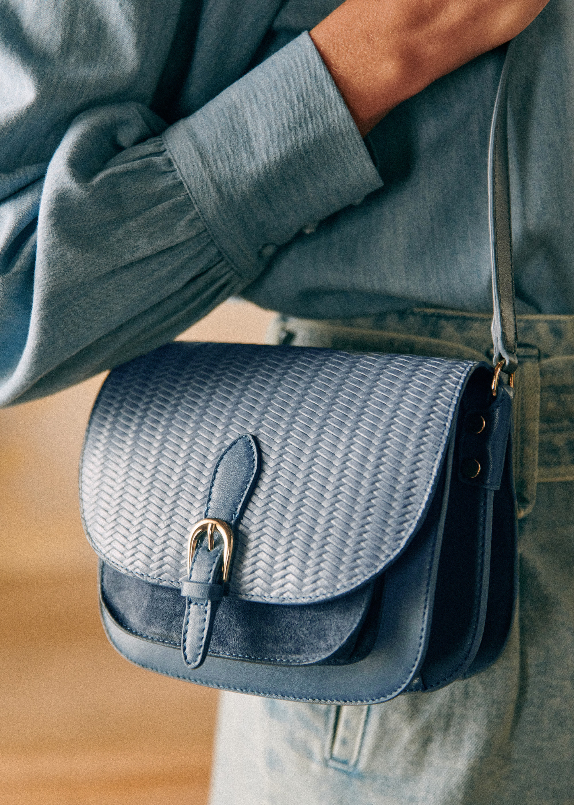 Sac Roméo - Bleu denim tressé - SACS/NEW SACS Nos Sacs Iconiques 5906338