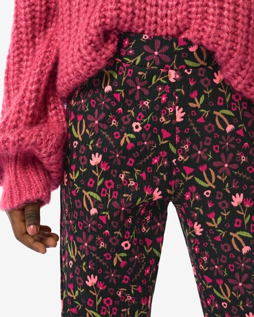 legging enfant côtelé rouge