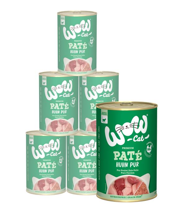 WOW® Cat Nassfutter für Katzen Adult, 6 x