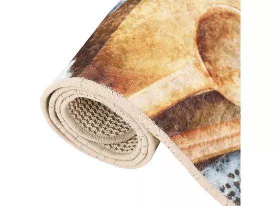 Tapis de cuisine multicolore 60x180 cm lavable antidérapant