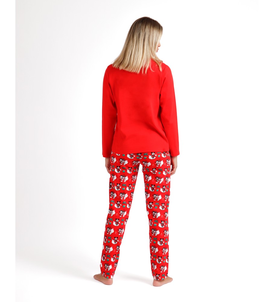 Pijama de manga comprida vermelho da Disney Holidays
