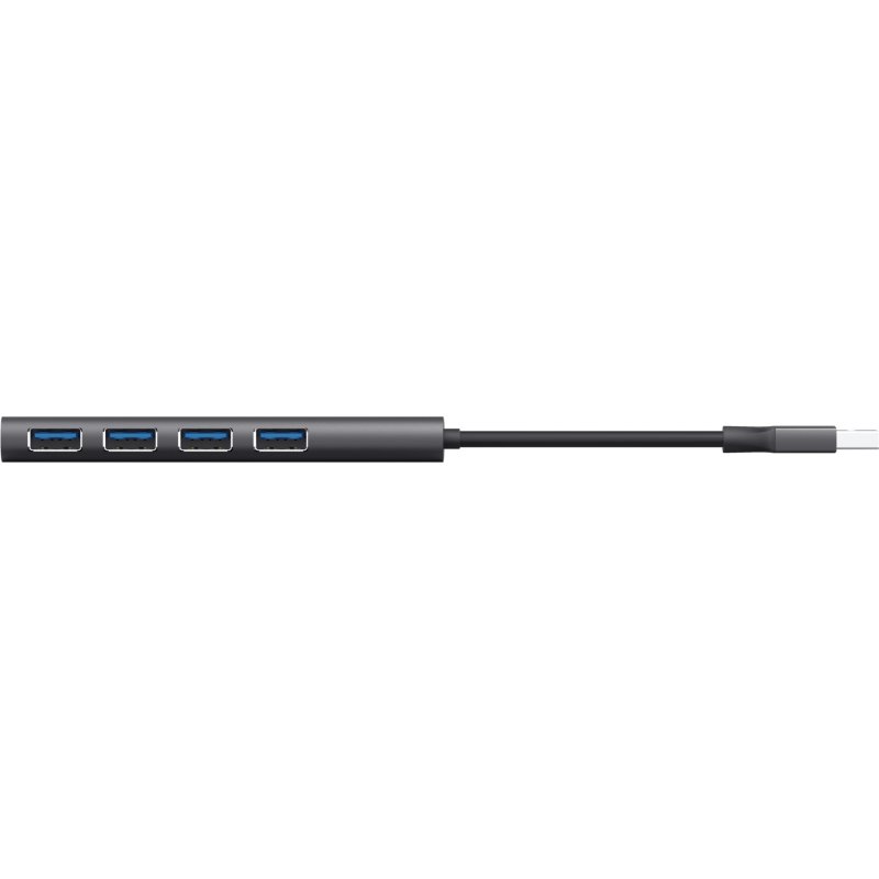 Trust Halyx USB 3.2 Gen 1 (3.1 Gen 1) Type-A 5 Mbit/s Noir, Gris