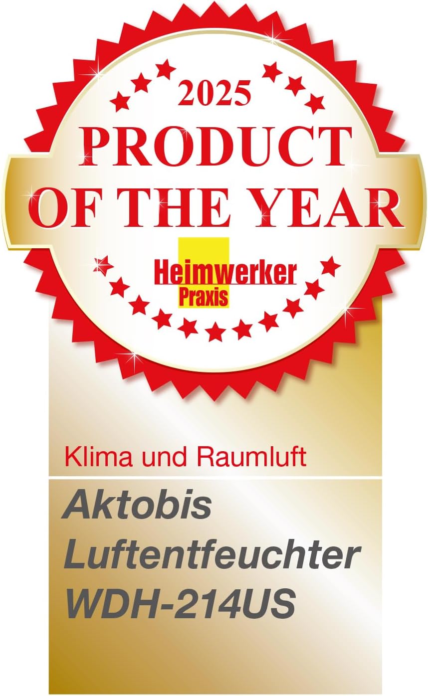 Aktobis Luftentfeuchter WDH-214US sehr leise (bis 16 L/T + Digital + WLAN)