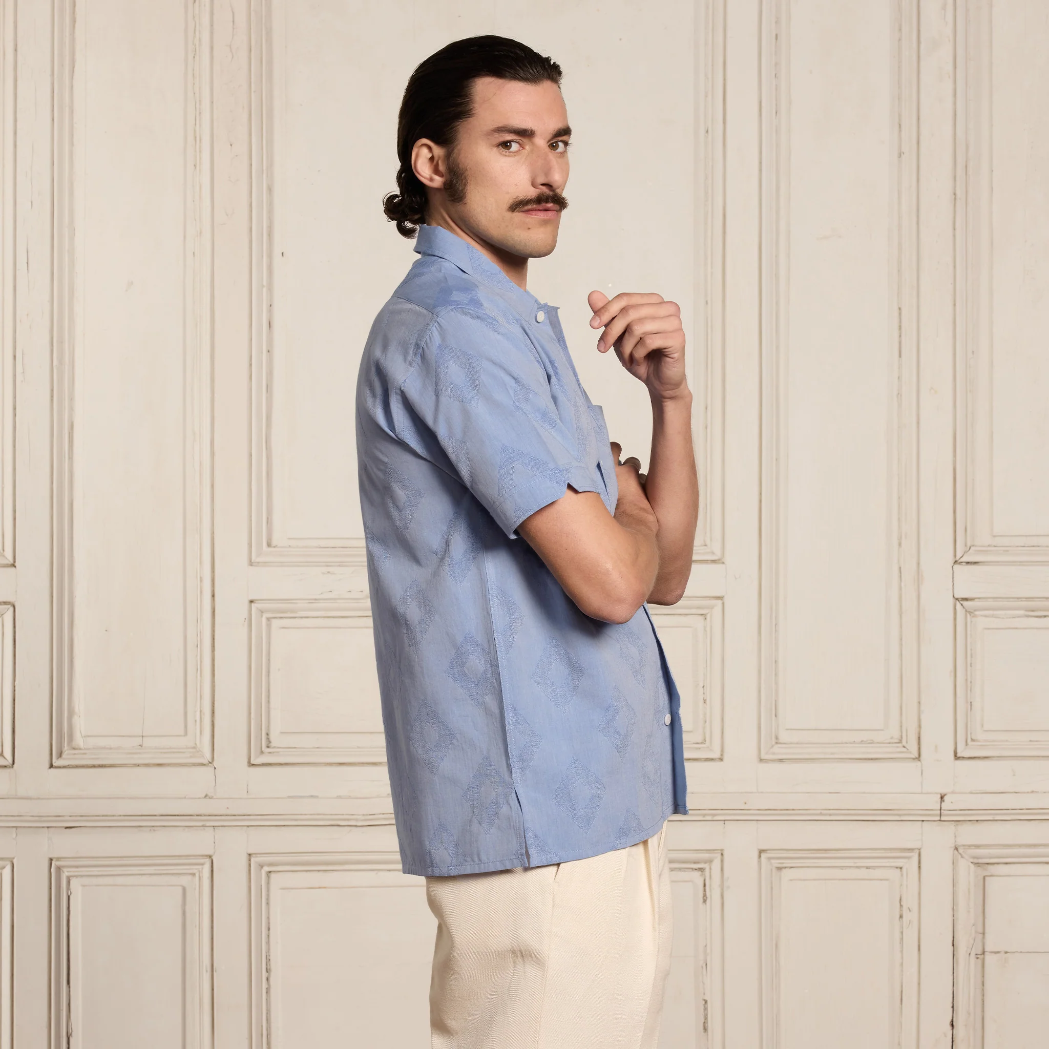 Blue Short Sleeve Shirt