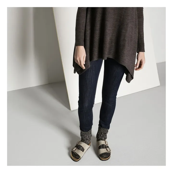 BIRKENSTOCK Sandales Arizona SFB Cuir Suede - Collection Adulte  | Taupe
