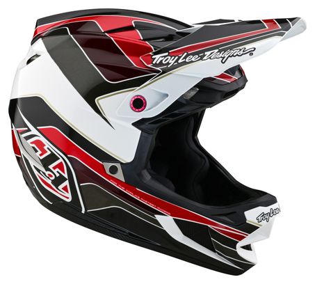 Casque Intégral Troy Lee Designs D4 Polyacrylite Gris/Rouge