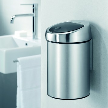 Brabantia Touch Bin Prullenbak - 3 l - Matt Steel