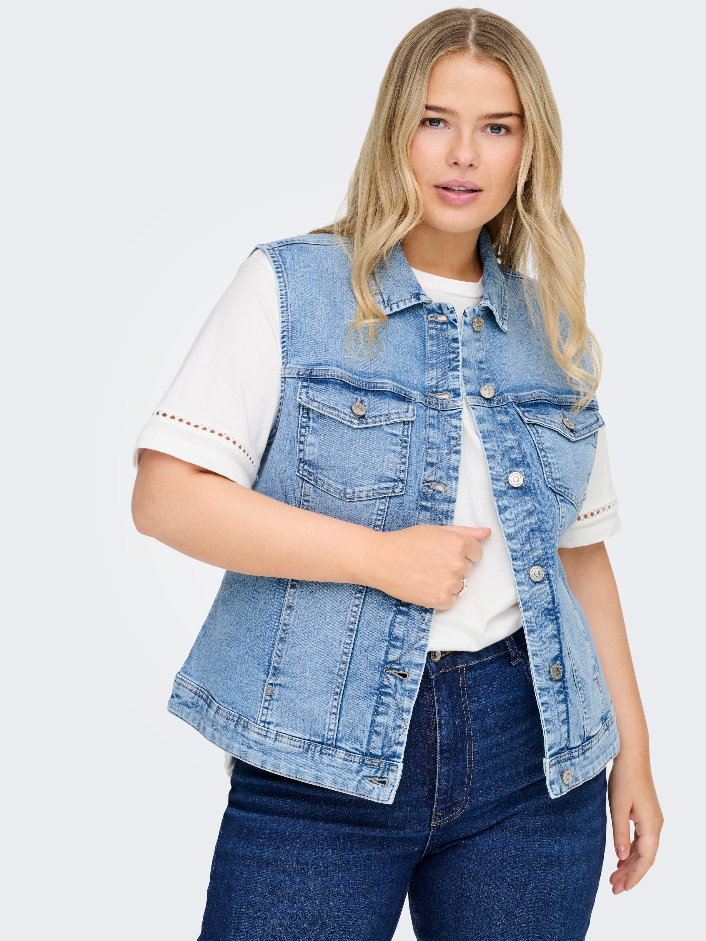 ONLY CARMAKOMA Jeansweste »CARWESPA WEST DNM  PIM619 NOOS«
