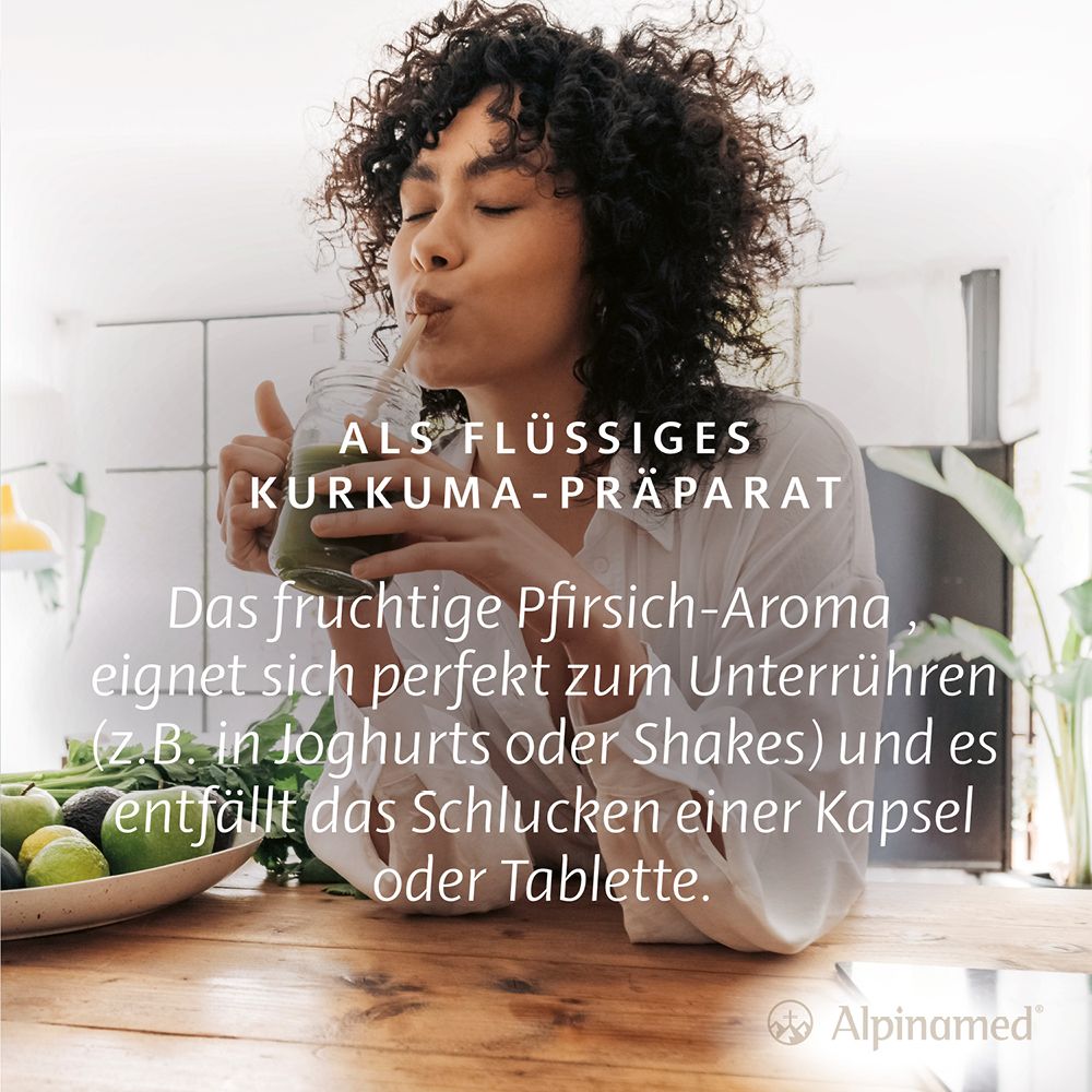 Alpinamed Curcuma Forte für eine hohe Nährstoffaufnahme – Vegan, flüssig, keine Kapseleinnahme