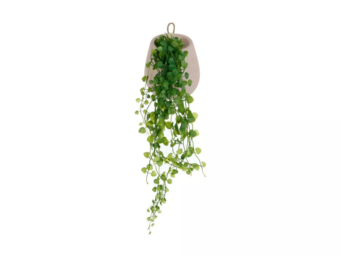 Plante artificielle Lierre en pot à suspendre H 58 cm