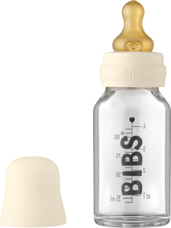 bibs Glazen Babyfles Complete Set Ivory 110 ML 1 Stuk