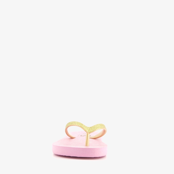 Roze meisjes teenslippers met schelpjes