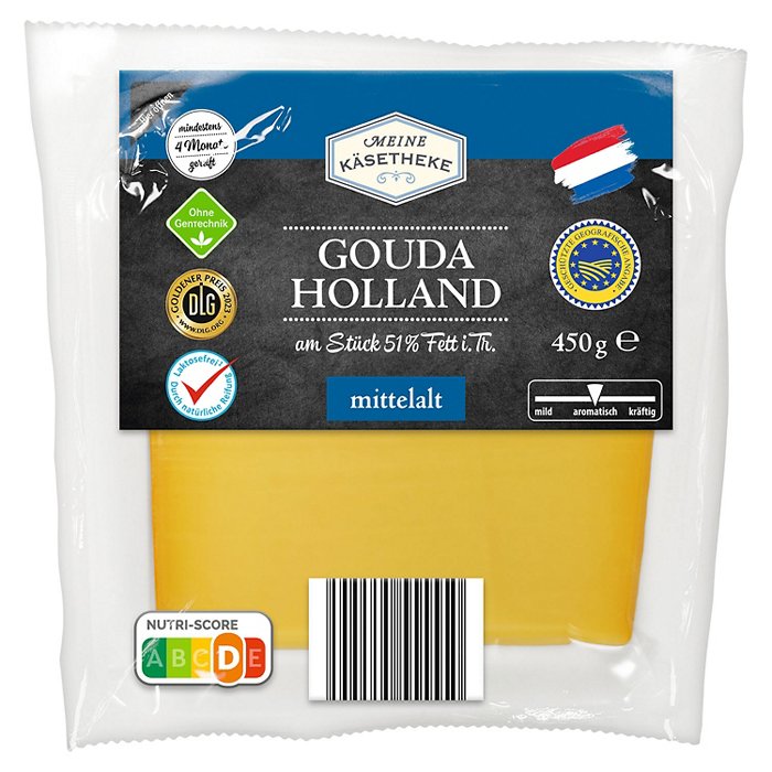 MEINE KÄSETHEKE Gouda mittelalt 450 g