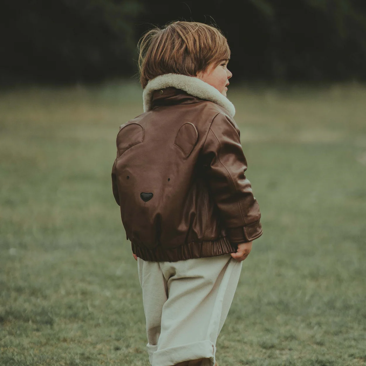 Yuki Leather Jacket | Bear | Cognac Leather