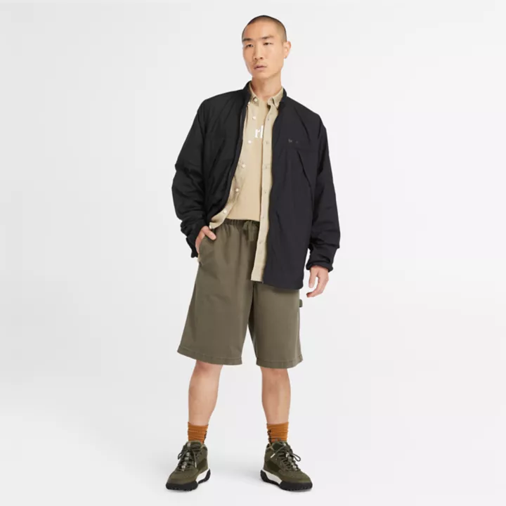 Chemise en lin Mill Brook pour homme en beige
