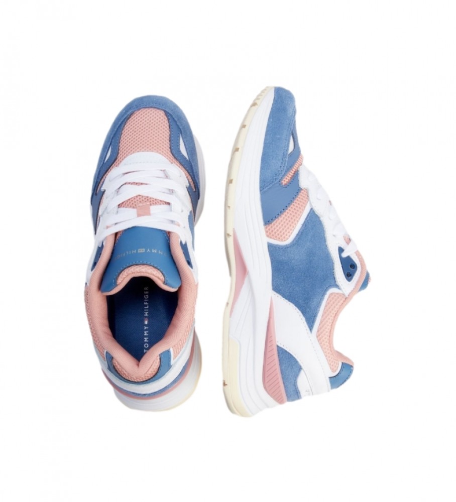 Tênis Tommy Hilfiger TH Modern em couro azul