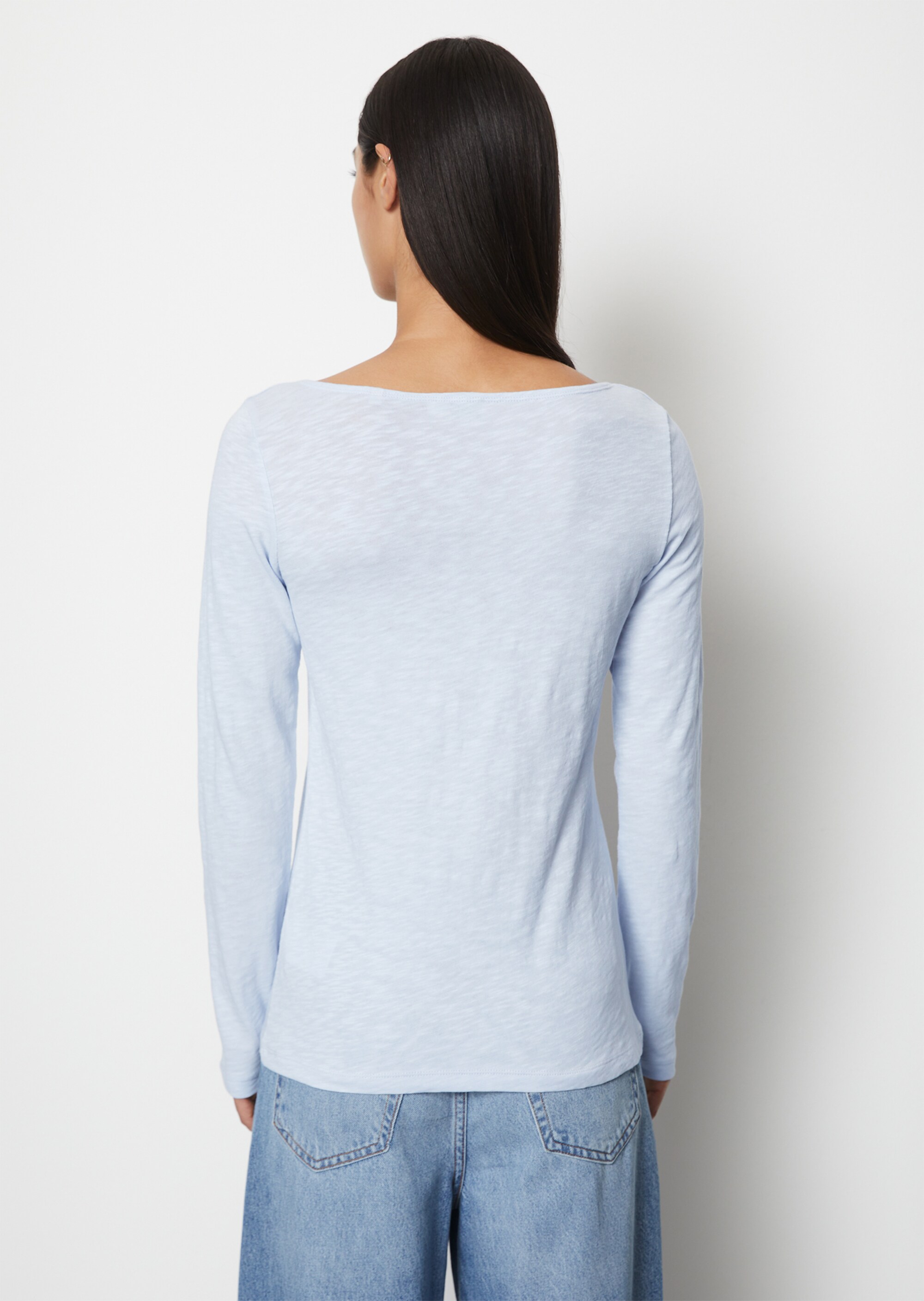 Longsleeve regularaus Slub Jersey