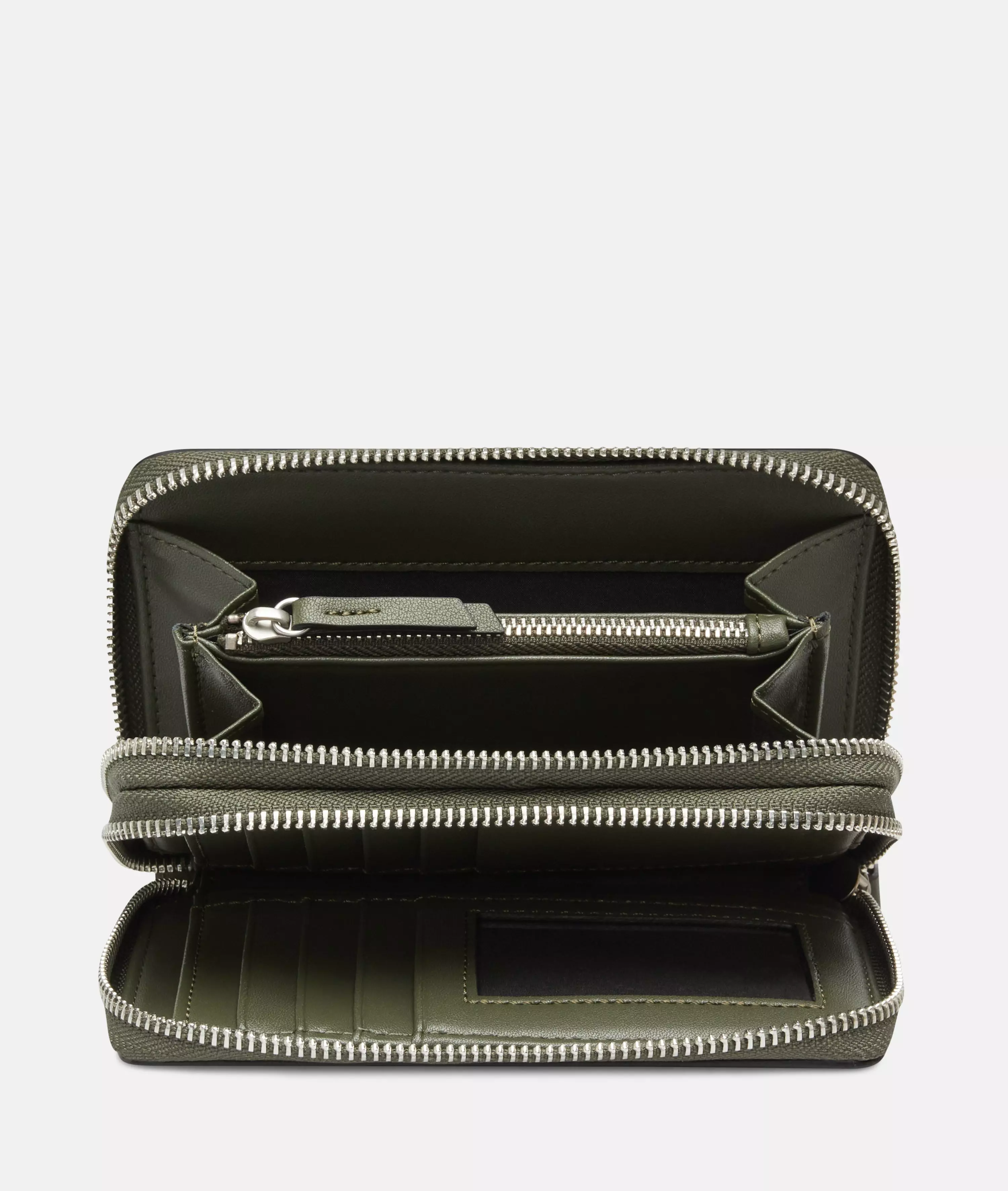 Sophia purse L Large wallet in leather look with authentic grain