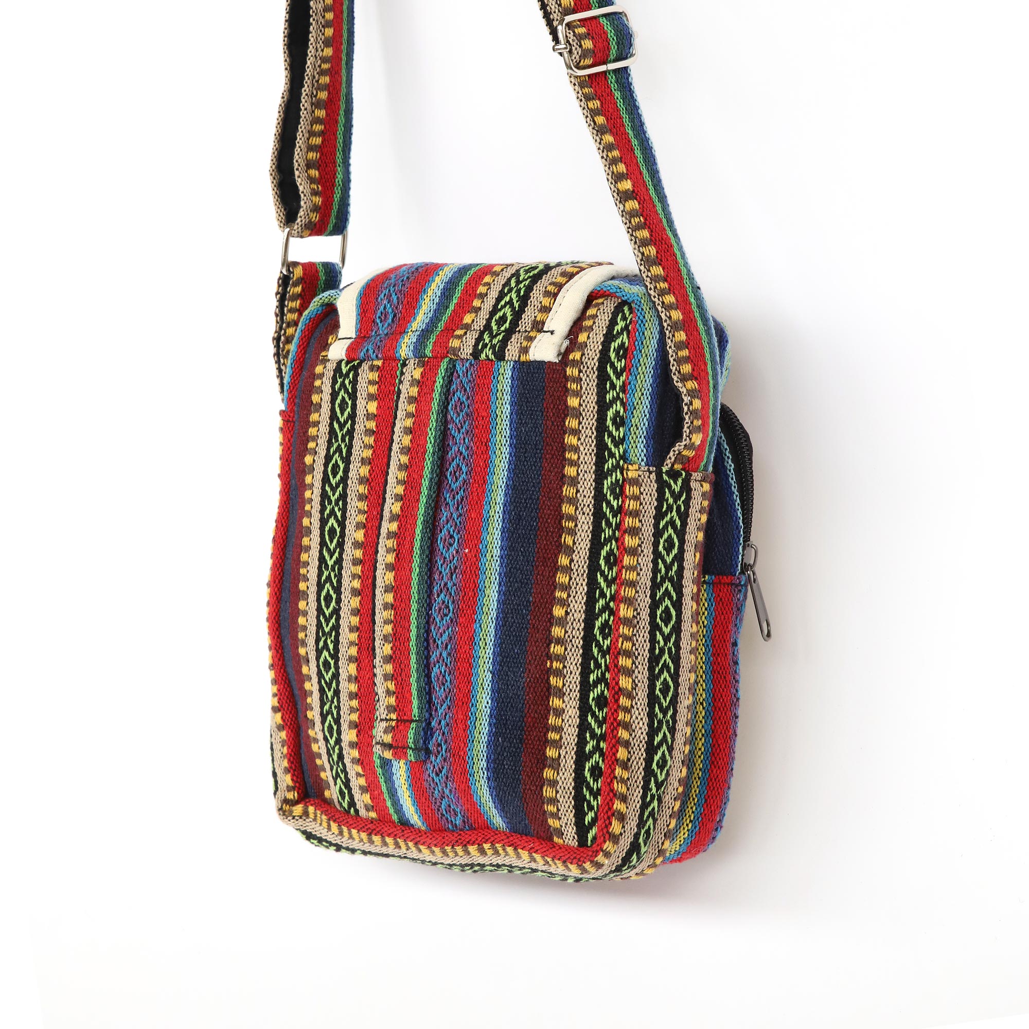 Umhängetasche 'Hanf', natur-multicolor, H 20 cm, B 16 cm, L 8 cm günstig bestellen