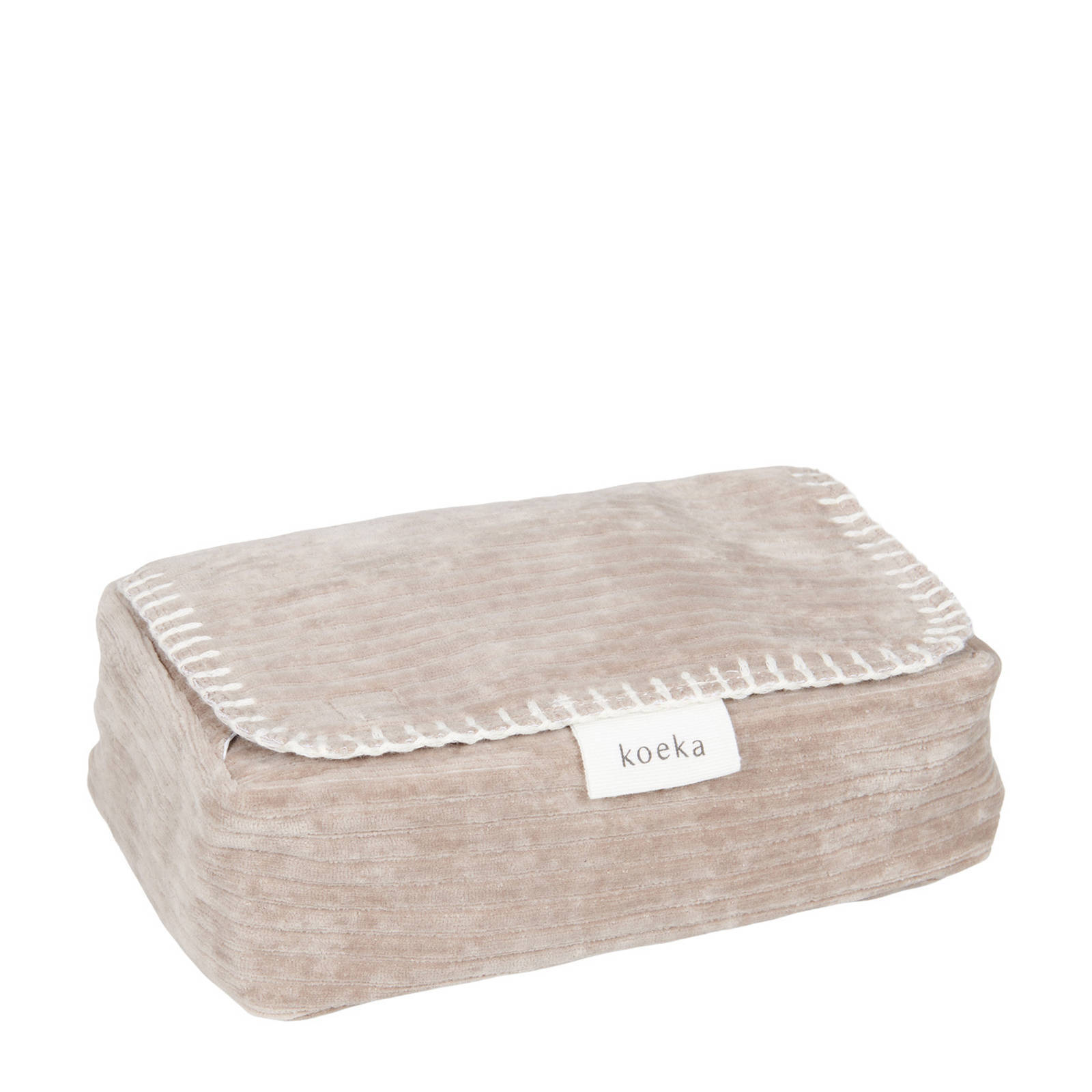 Koeka Vik babydoekjesbox 12x20 cm taupe