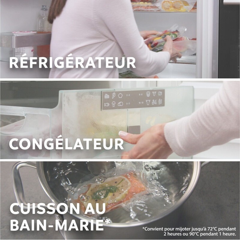 Conservation des aliments Foodsaver Pack de 2 rouleaux de mise sous vide recyclables (28cm x 3m) FSRE2802X01