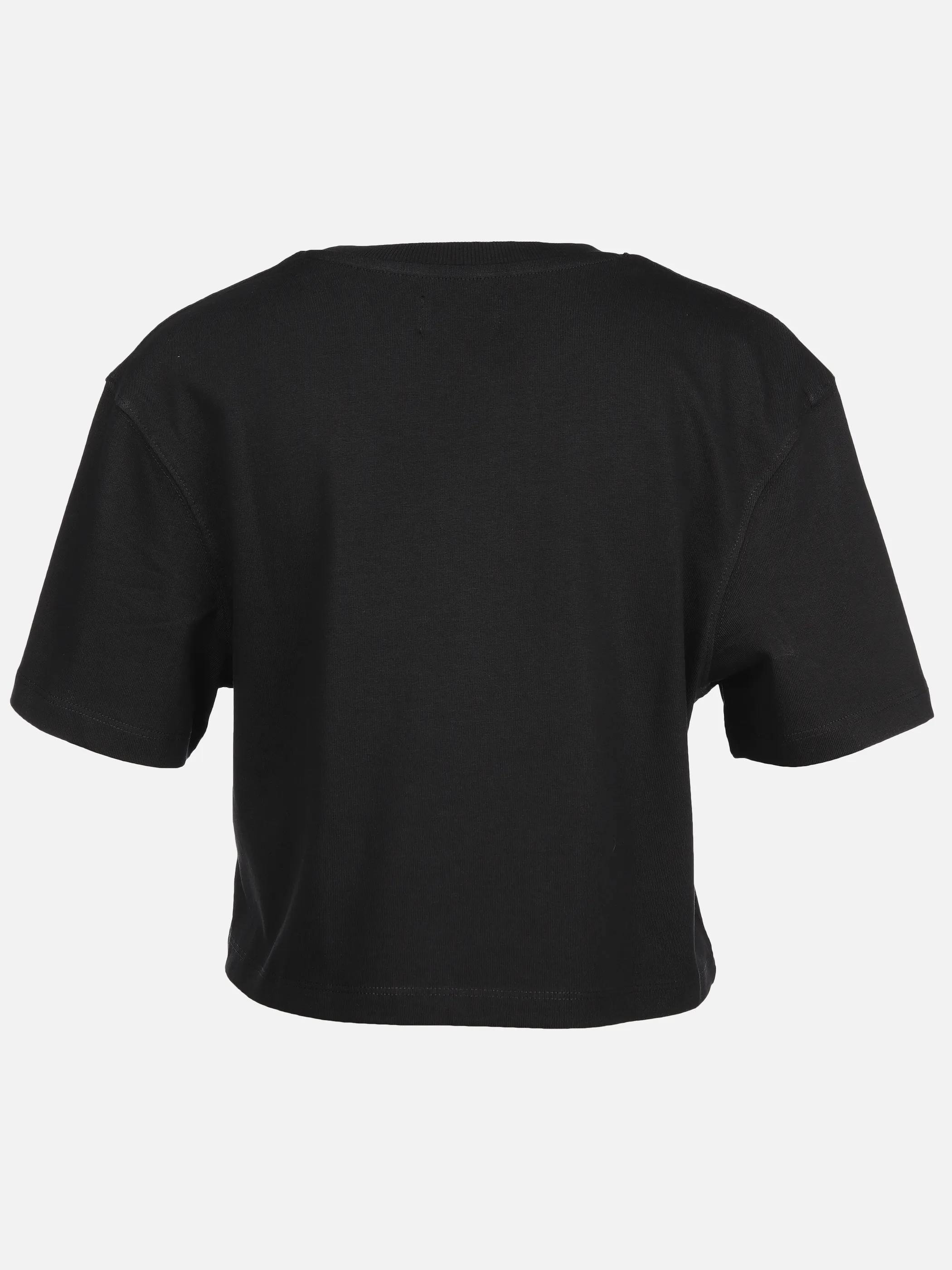 Mädchen Cropped Shirt unifarben
