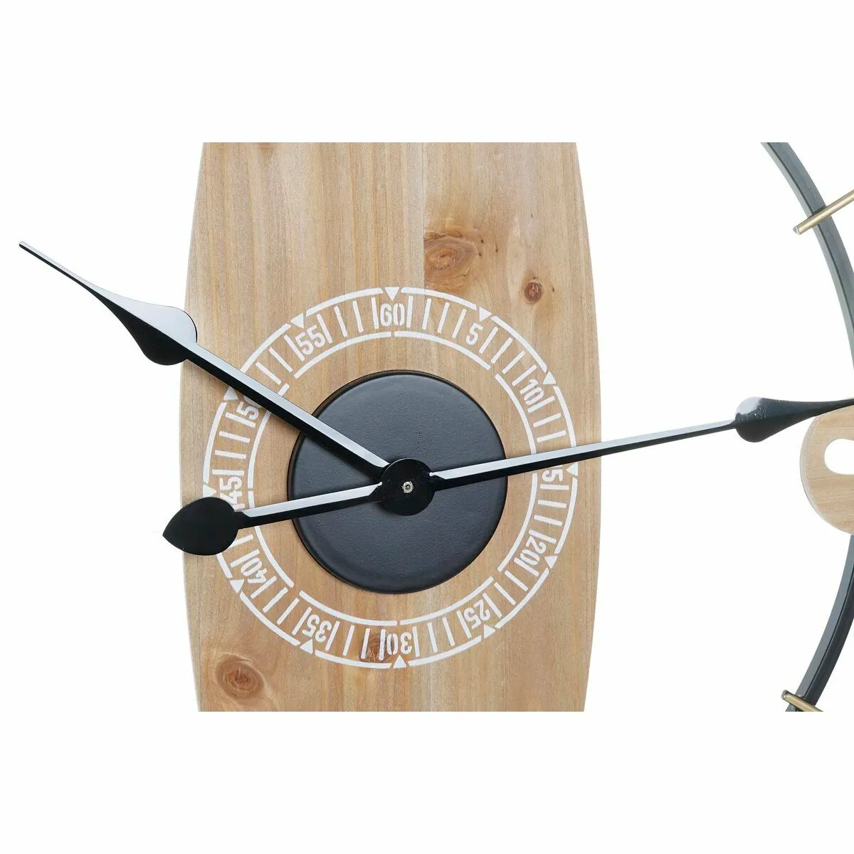 DKD Home Decor Horloge Murale Blanc Fer