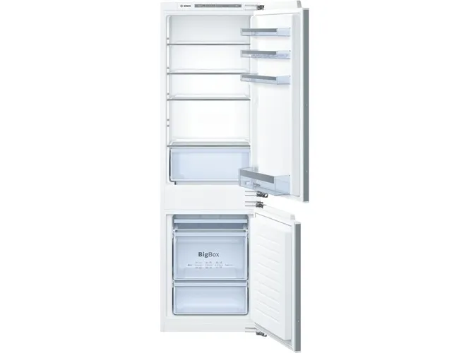 Bosch Serie | 4 KIV86VFE1 - Køleskab/fryser - bund-fryser - til indbygning - niche - bredde: 56 cm - dybde: 55 cm - højde: 177.5 cm - 267 liter - Klasse E - Fladhængsel