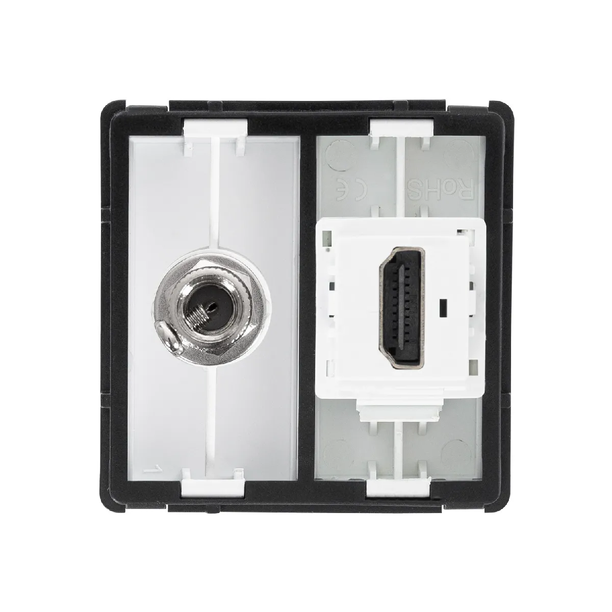 Ledkia Prise HDMI + Satéllite Modern