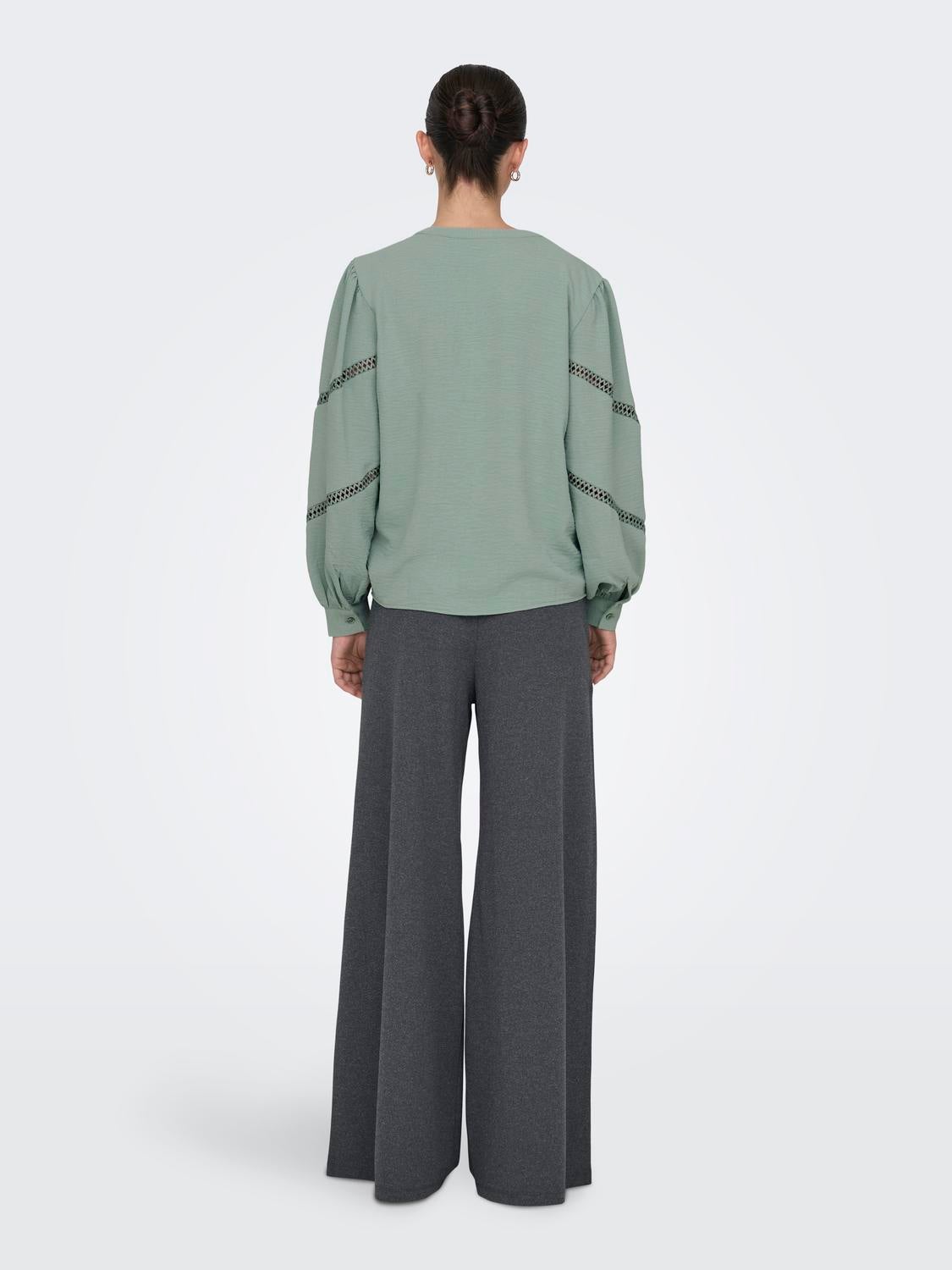 JDYLION Top Iceberg Green