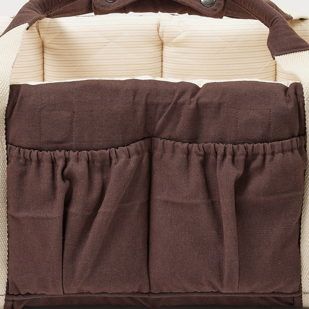 Køb COPENHAGEN COLORS Brown With Cream Solid Stripe Organic Multifunctional Babylift Vol. 2