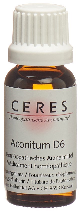 CERES Aconitum Dil 6 D Dilution Fl 20 ml