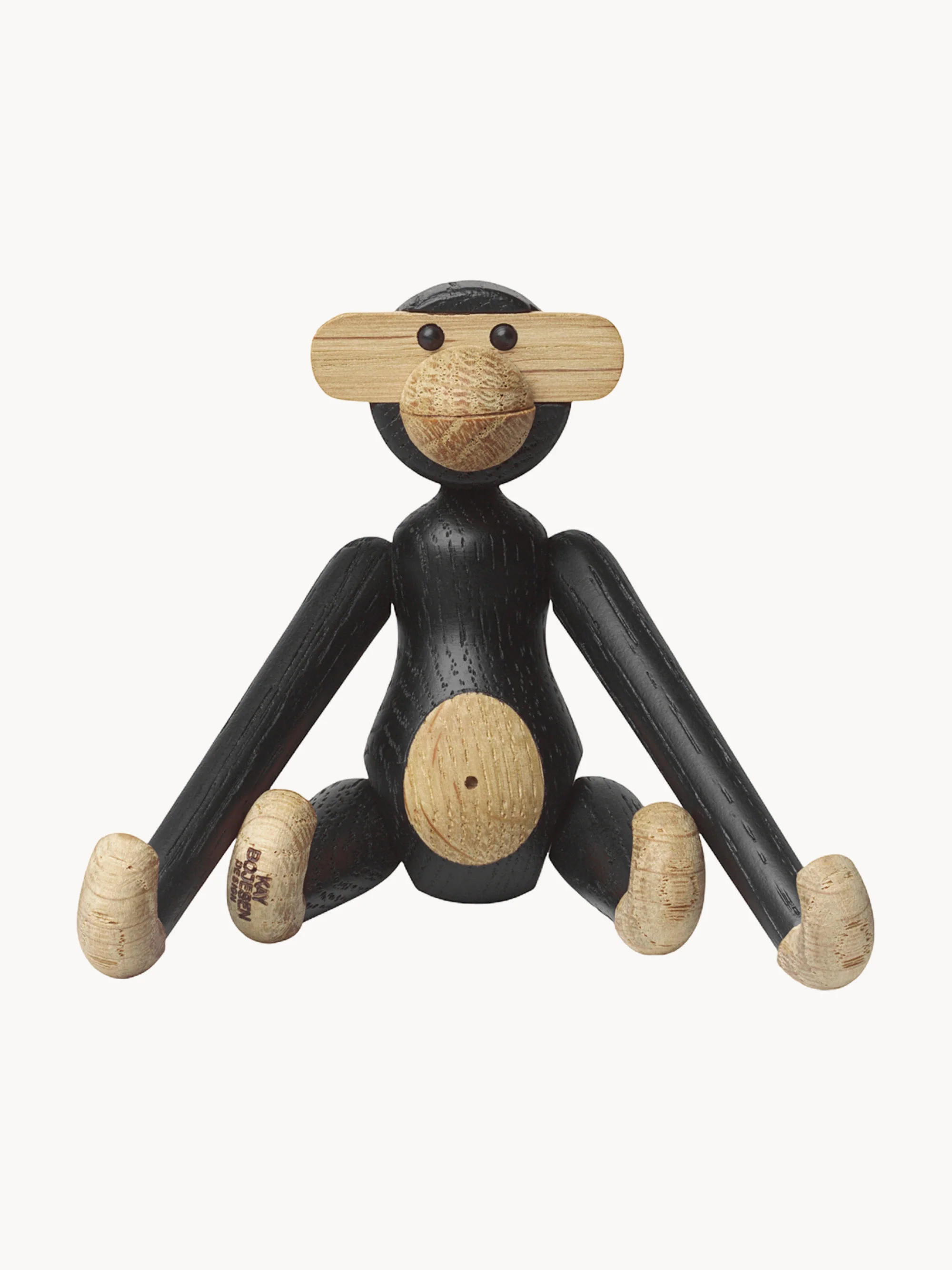 Decoratief object Monkey Mini van eikenhout
