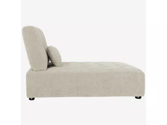 HABITAT - Méridienne en tissu texturé - Grège - Reiko